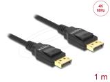  кабели: DeLock DisplayPort 1.2 Cable 1m - Black