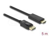  кабели: DeLock DisplayPort 1.1 to HDMI Passive Cable 5m - Black