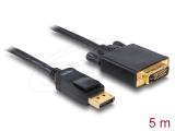 Описание и цена на DeLock DisplayPort 1.1 to DVI Passive Cable 5m - Black