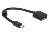 Описание и цена на DeLock Mini DisplayPort Male to DisplayPort Female Adapter 8K - Black