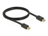 DeLock Mini DisplayPort 1.2 Cable 1m - Black снимка №2 DeLock Mini DisplayPort 1.2 Cable 1m - Black снимка №2