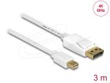  кабели: DeLock Mini DisplayPort 1.2 to DisplayPort Cable 3m - White