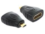 Описание и цена на DeLock High Speed HDMI Adapter Micro D Male to A Female