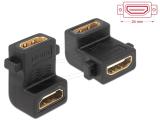 Описание и цена на DeLock 90° Angled HDMI Female to Female Adapter with Screw Hole