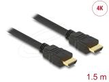 Описание и цена на DeLock  High Speed HDMI with Ethernet Cable 4K 30 Hz 1.5m - Black