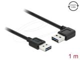 Описание и цена на DeLock EASY-USB 2.0 Type-A Angled Left / Right Cable 1m - Black