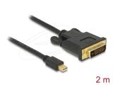 Описание и цена на DeLock Mini DisplayPort to DVI Cable 2m - Black