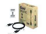 Описание и цена на Club3D DisplayPort 2.1 VESA DP 80 Certified Cable 4K240Hz, 8K60Hz or 10K60Hz M/M 1.2m
