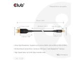 Club3D USB-C to DisplayPort DP 80 Bidirectional Vesa Certified Cable 1m снимка №3 Club3D USB-C to DisplayPort DP 80 Bidirectional Vesa Certified Cable 1m снимка №3