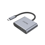  : Unitek Unitek докинг станция Docking Station Type-C 4-in-1 - uHUB Q4+ Lite D1049A - USB-C PD100W x 1, HDMI x 1, VGA, USB2.0 x 1 D1049A NEW