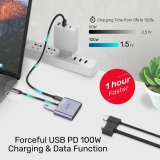 Unitek Unitek докинг станция Docking Station Type-C 4-in-1 - uHUB Q4+ Lite D1049A - USB-C PD100W x 1, HDMI x 1, VGA, USB2.0 x 1 D1049A NEW снимка №6 Unitek Unitek докинг станция Docking Station Type-C 4-in-1 - uHUB Q4+ Lite D1049A - USB-C PD100W x 1, HDMI x 1, VGA, USB2.0 x 1 D1049A NEW снимка №6