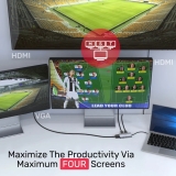 Unitek Unitek докинг станция Docking Station Type-C 5-in-1 - uHUB P5 Trio D1051A - USB-C PD100W x 1, HDMI x 2, VGA, USB3.0 x 1 D1051A NEW снимка №5 Unitek Unitek докинг станция Docking Station Type-C 5-in-1 - uHUB P5 Trio D1051A - USB-C PD100W x 1, HDMI x 2, VGA, USB3.0 x 1 D1051A NEW снимка №5