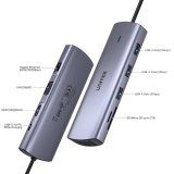 Unitek Unitek докинг станция Type-C Docking Station PD3.0 100W - HDMI, USB-C x 1, USB3.0 x 3, LAN, SD, VGA - D1113A D1113A NEW снимка №5 Unitek Unitek докинг станция Type-C Docking Station PD3.0 100W - HDMI, USB-C x 1, USB3.0 x 3, LAN, SD, VGA - D1113A D1113A NEW снимка №5