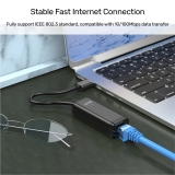Unitek Unitek адаптер USB to LAN 100Mbps black - Y-1468 Y-1468 NEW снимка №4 Unitek Unitek адаптер USB to LAN 100Mbps black - Y-1468 Y-1468 NEW снимка №4