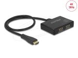 Нови модели и предложения за  сплитери: DeLock HDMI Splitter 1 x HDMI In to 2 x HDMI Out 4K 30 Hz - Black