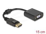 Нови модели и предложения за  адаптери: DeLock DisplayPort 1.2 Male to VGA Female Adapter - Black