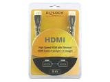 DeLock High Speed HDMI with Ethernet Cable 4K 30Hz 5m снимка №2 DeLock High Speed HDMI with Ethernet Cable 4K 30Hz 5m снимка №2