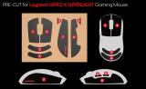 Pulsar Pulsar лепенки за захват Supergrip Griptape Precut for G Pro X Superlight / G Pro X Superlight 2 SGLGS NEW снимка №2 Pulsar Pulsar лепенки за захват Supergrip Griptape Precut for G Pro X Superlight / G Pro X Superlight 2 SGLGS NEW снимка №2