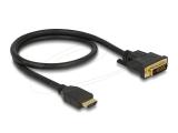 Описание и цена на DeLock HDMI to DVI-D 24+1 Cable Bidirectional 0.5 m - Black