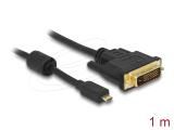 Описание и цена на DeLock Micro HDMI-D Male to DVI-D 24+1 Male Cable 1m - Black