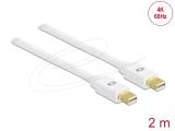 Описание и цена на DeLock Mini DisplayPort 1.2 Cable 4K 60 Hz 2 m - White