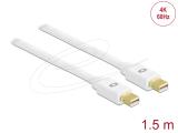 Нови модели и предложения за  кабели: DeLock Mini DisplayPort Male 4K 60 Hz Cable 1.5 m - White