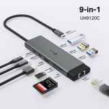 TP-Link Хъб TP-LINK UH9120C, USB Type-C 9 в 1, 1 порт HDMI 4К NEW снимка №4