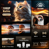 MagCubic MagCubic преносим мултимедиен проектор Portable LED Projector HY310 - 4K, Android 11, Wi-Fi, Bluetooth 5.4 MAGCUBIC-HY310 NEW снимка №6