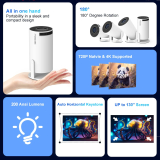 MagCubic MagCubic преносим мултимедиен проектор Portable LED Projector HY300 Pro - 4K, Android 11, Wi-Fi, Bluetooth 5.0 MAGCUBIC-HY300-PRO NEW снимка №4