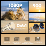 MagCubic MagCubic преносим мултимедиен проектор Portable Multimedia Projector HY450C - 8K, Android 11, Wi-Fi 6, Bluetooth 5.4 MAGCUBIC-HY450C NEW снимка №4