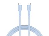 Описание и цена на Canyon cable OnWire 60CL C-C 60W COLOR Braided 1m Light Blue USB-C M/M