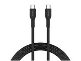 Нови модели и предложения за  кабели: Canyon cable OnWire 60CL C-C 60W COLOR Braided 1m Black USB-C M/M
