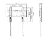 Gembird Gembird стенна стойка за телевизор TV Mount - WM-42F-01 - 23"-42", 30 kg WM-42F-01 NEW снимка №4