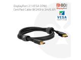 Club3D DisplayPort 2.1 VESA DP80 Certified Cable 8K240Hz 2m/6.6ft снимка №2