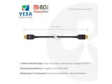 Club3D DisplayPort 2.1 VESA DP80 Certified Cable 8K240Hz 2m/6.6ft снимка №3