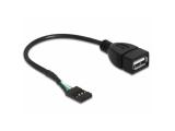 Описание и цена на DeLock USB Cable Pinheader 4Pin -> A 0.20m