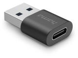  адаптери: Hama Адаптер USB-A мъжко - USB-C женско, USB 3.2 Gen 2, 10 Gbit/s, Черен