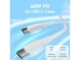 Vention Кабел USB 2.0 Type-C to Type-C - 1m White 3A Fast Charge - TAXWF снимка №6