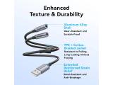 Vention USB Sound card 2-Port 0.25M Gray - CVHHC снимка №6