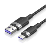 Нови модели и предложения за  кабели: Vention Кабел USB 2.0 A Male to C Male 1.0M Black 6A Fast Charge - CTOBF