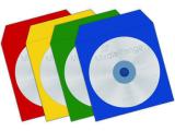 MediaRange Paper sleeves with flap and window assorted colors CD Paperbag Colorpack 100 pack BOX67 снимка №3