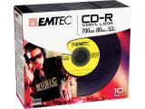 Emtec CD-R Vinyl Look 700MB 10pcs 52x Slim Classic снимка №6
