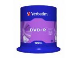 Verbatim DVD+R 4,7GB 100pcs Pack 16x Spindel 43551 retail снимка №2