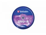 Verbatim DVD+R 4,7GB 100pcs Pack 16x Spindel 43551 retail снимка №3