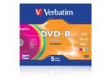 Verbatim DVD-R  Colour 5 Pack 43557 снимка №2