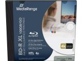 оптични устройства MediaRange BD-R XL 100GB 4x printable disc in jewel case, MR520