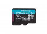 Описание и цена на Memory Card Kingston 64GB Canvas Go! Plus Class 10 UHS-I U3 V30 A2 SDCG3/64GBSP