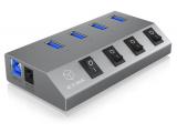 RaidSonic ICY BOX IB-HUB1405    USB Hub USB 3.0 Цена и описание.