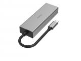 Описание и цена на USB Hub Hama    USB-C Hub, Multiport, 4 Ports, 2 x USB-A, USB-C, LAN/Ethernet