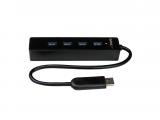 Флашка ( флаш памет ) StarTech 4 Port Portable SuperSpeed USB 3.0 Hub with Built-in Cable
